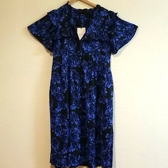 📌FINAL SALE |WWW | Ruffle Floral Print Shirt Dress - Picture 2 of 14